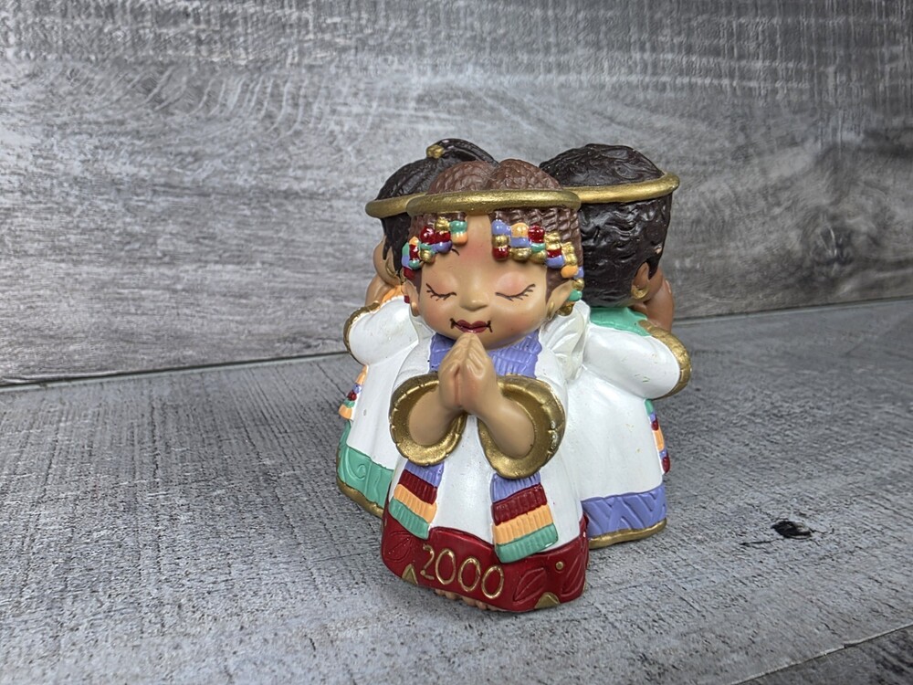 Hallmark Keepsake Christmas Ornament "ANGELIC TRIO" African American Angels g77e